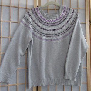 Croft & Barrow Fair Isle Sweater Size XL